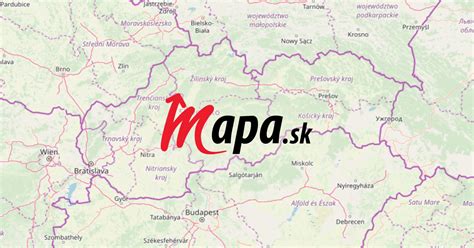 Mapa obce Studienka a jej okolia
