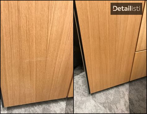 Detail dreveného obloženia a vstavaného nábytku