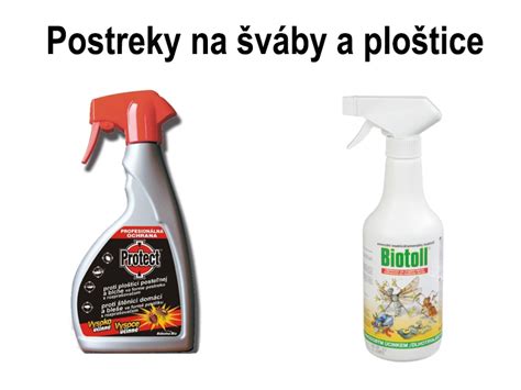 Ilustrácia rôznych typov prípravkov na ničenie švábov