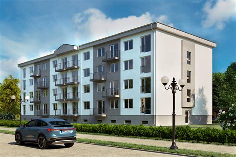 Moderný bytový komplex s balkónmi