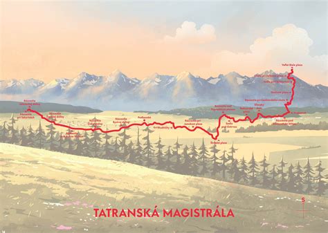 Mapa Tatranskej Štrby s vyznačenými rekreačnými zariadeniami