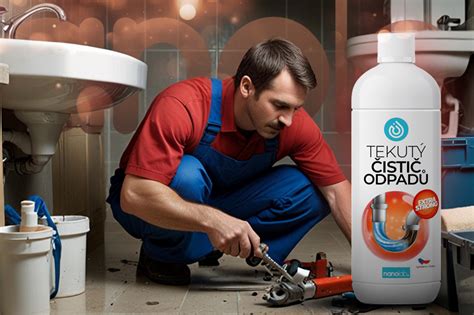 Schéma čistenia upchatého odpadu