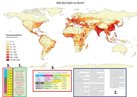 Mapa znázorňujúca mobilitu obyvateľstva