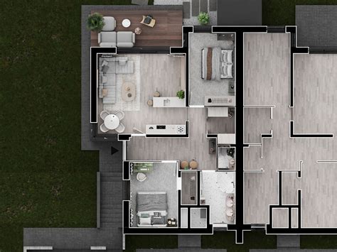 Ukážka pôdorysu vytvoreného v aplikácii Floorplanner