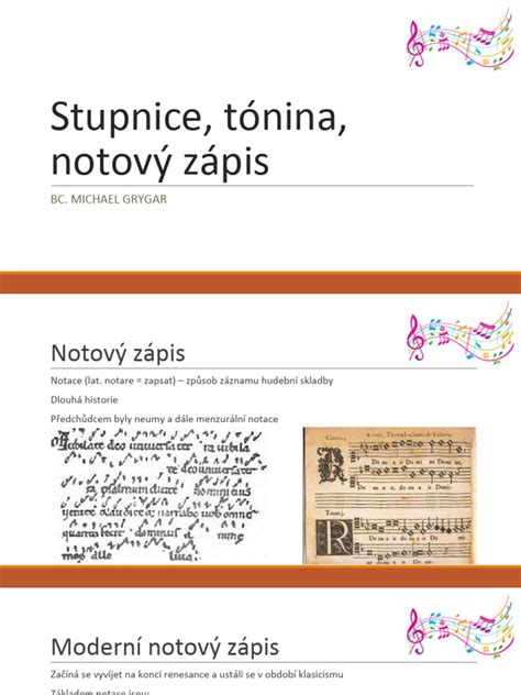 Notový zápis s označením artikulácie