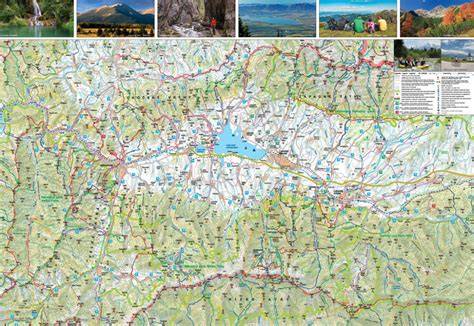 Mapa turistických trás v Bieszczadoch