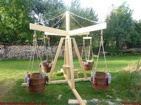 Ilustrácia s rozmermi potrebného priestoru pre drevený kolotoč