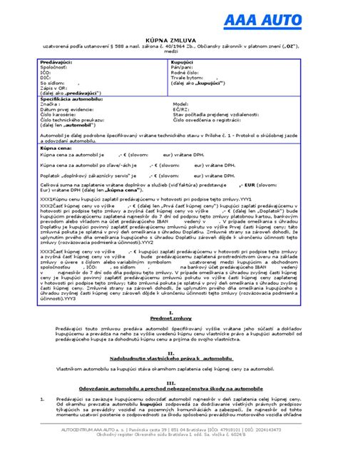 Ilustrácia kúpnej zmluvy