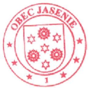 Panorama obce Jasenie