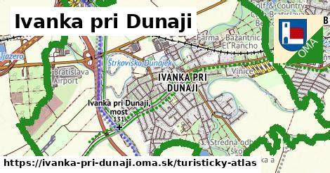 Mapa obce Ivanka pri Dunaji