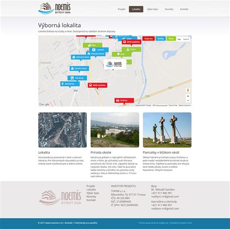 Mapa Havířova s vyznačenými oblasťami a občianskou vybavenosťou