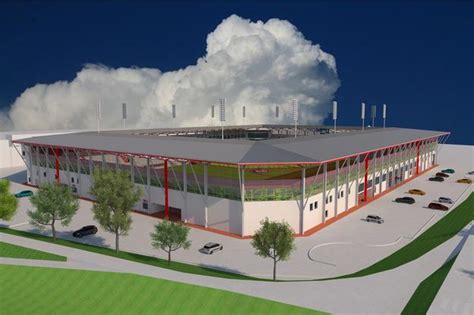 Vizualizácia modernizovaného futbalového štadióna v Kežmarku