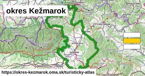 Mapa okresu Kežmarok