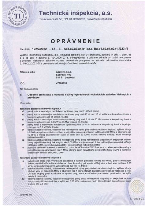 Diagram zobrazujúci klasifikáciu tlakových zariadení do skupín A, B, C