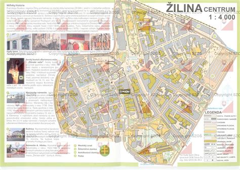 Mapa Žiliny s vyznačenými lokalitami Hliny, Vlčince a Solinky