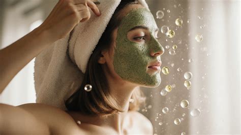 Žena si aplikuje masku na tvár