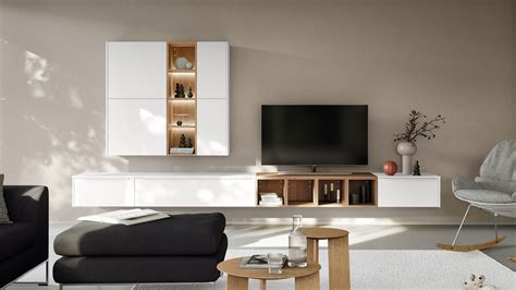 Príklad minimalistického nábytku s čistými líniami pre panelákový obývací priestor