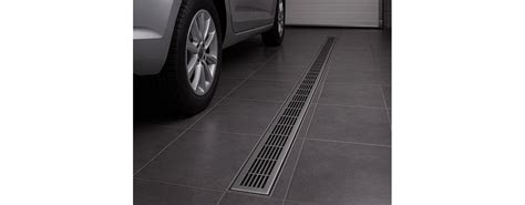 Ilustrácia odvodňovacieho systému v garáži