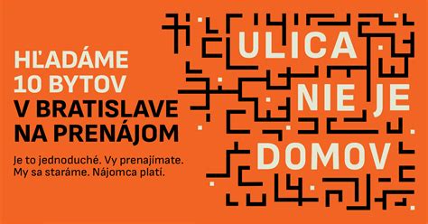 Symbolický výkladový byt projektu Ulica nie je domov