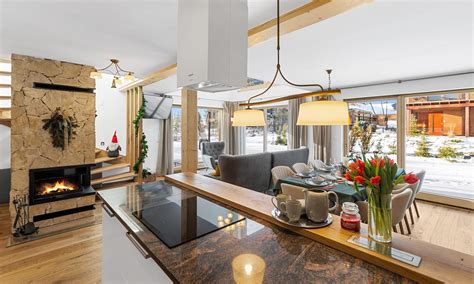 moderný horský chalet s výhľadom
