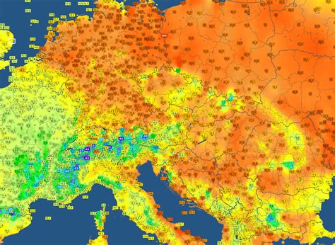 Teplotná mapa skladovania alkoholu