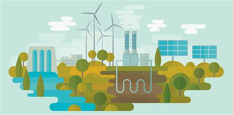 Ilustrácia symbolizujúca obnoviteľné zdroje energie a stavebníctvo