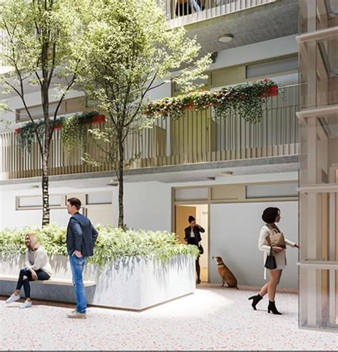 Diagram znázorňujúci rozdelenie funkcií v polyfunkčnom bytovom dome