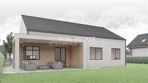 moderný bungalov s veľkou terasou