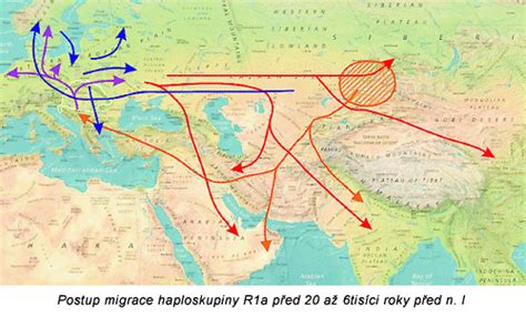 Mapa rozšírenia haploskupiny R1a