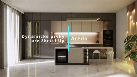 Príklady 3D modelov nábytku a interiérových prvkov v SketchUp