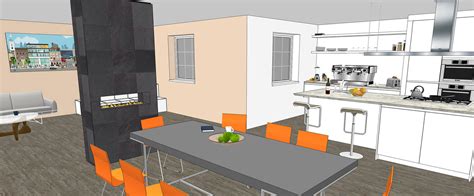 Porovnanie jednoduchého modelu v SketchUp a jeho fotorealistickej vizualizácie