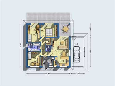 Projekt Bungalov 1873 - Tehlový dom Euroline