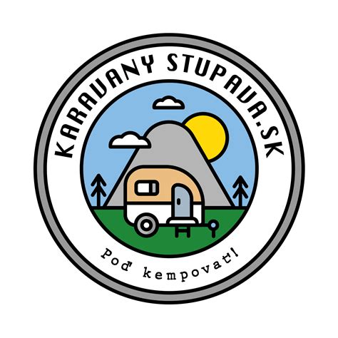 Ilustrácia rodiny v obytnom prívese