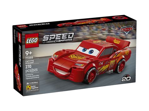Close-up of LEGO Juniors tools and tires for Lightning McQueen