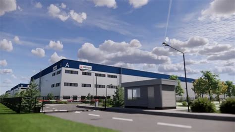 Vizualizácia moderného priemyselného areálu