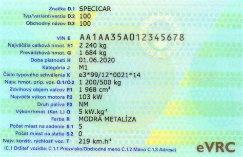 Ilustrácia vodičského a technického preukazu