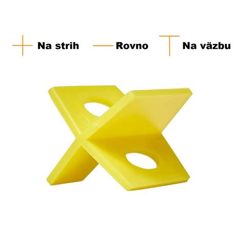 Škárovacie krížiky rôznych veľkostí