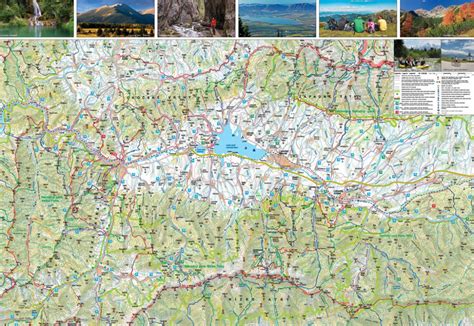 Mapa Liptova s vyznačenými turistickými atrakciami