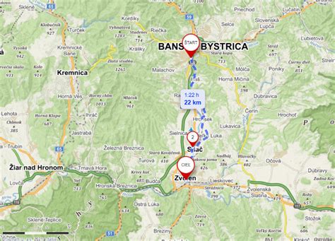 Mapa cyklotrasy na Bajkalskej ulici