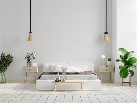 Minimalistická spálňa so zemitými tónmi