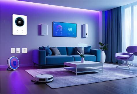 Ilustračný obrázok moderného interiéru s termostatom na stene