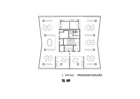 Pôdorys kruhovej budovy s centrálnym jadrom