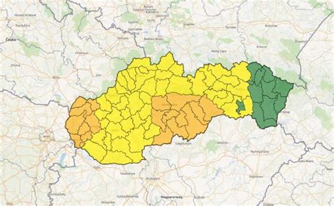 Mapa Slovenska s vyznačenými regiónmi s rastovým potenciálom pre investície do nehnuteľností