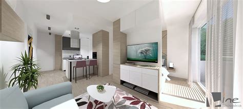 Ilustrácia typickej dispozície jednoizbového bytu