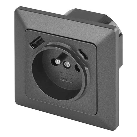 Detail integrovaných zásuviek s USB portami