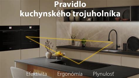 Ergonomický pracovný trojuholník v kuchyni