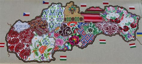 Ukážka slovenskej ľudovej výšivky