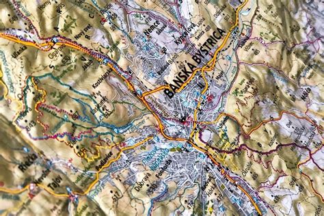 Mapa Banskej Bystrice s vyznačenou Tatranskou ulicou