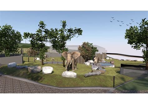 Vizualizácia nového pavilónu slonov v Bojnickej zoo
