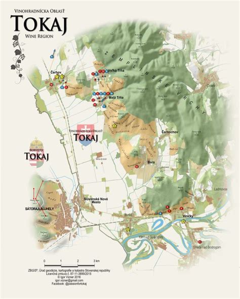 Mapa tokajskej oblasti